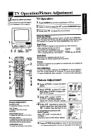 Preview for 11 page of Panasonic Omnivision PV-M1378W Operating Instructions Manual