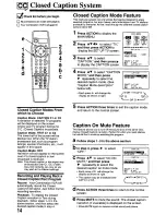 Preview for 14 page of Panasonic Omnivision PV-M1378W Operating Manual