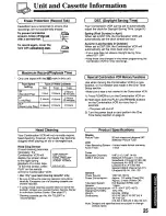 Preview for 25 page of Panasonic OmniVision PV-M20F8 User Manual