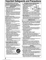 Preview for 2 page of Panasonic OmniVision PV-Q1300W User Manual