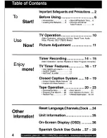 Preview for 4 page of Panasonic OmniVision PV-Q1300W User Manual