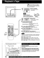 Preview for 12 page of Panasonic OmniVision PV-Q1300W User Manual