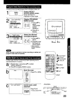 Preview for 23 page of Panasonic OmniVision PV-Q1300W User Manual