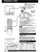 Preview for 12 page of Panasonic OmniVision PV-Q130W User Manual