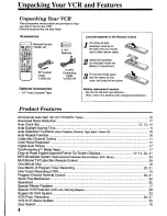 Preview for 4 page of Panasonic Omnivision PV-S4670 User Manual