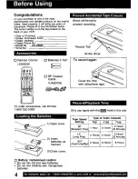 Preview for 4 page of Panasonic Omnivision PV-V4601 User Manual