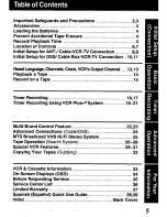 Preview for 5 page of Panasonic Omnivision PV-V4601 User Manual