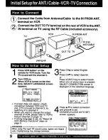 Preview for 8 page of Panasonic Omnivision PV-V4601 User Manual