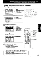 Preview for 17 page of Panasonic Omnivision PV-V4601 User Manual