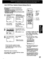 Preview for 19 page of Panasonic Omnivision PV-V4601 User Manual