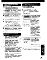 Preview for 39 page of Panasonic Omnivision PV-V4601 User Manual