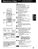 Preview for 15 page of Panasonic Omnivision PV-V4621 Operating Manual