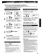 Preview for 15 page of Panasonic Omnivision VHS PV-4564 Operating Instructions Manual