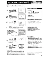 Preview for 19 page of Panasonic Omnivision VHS PV-4564 Operating Instructions Manual