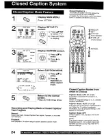 Preview for 24 page of Panasonic Omnivision VHS PV-C2780 Operating Instructions Manual