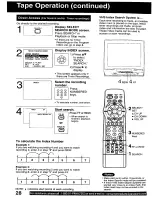 Preview for 28 page of Panasonic Omnivision VHS PV-C2780 Operating Instructions Manual