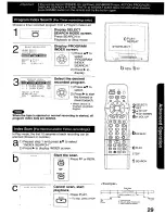 Preview for 29 page of Panasonic Omnivision VHS PV-C2780 Operating Instructions Manual