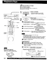 Preview for 12 page of Panasonic Omnivision VHS PV-VS4820 Operating Instructions Manual