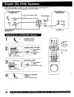 Preview for 40 page of Panasonic Omnivision VHS PV-VS4820 Operating Instructions Manual