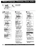 Preview for 42 page of Panasonic Omnivision VHS PV-VS4820 Operating Instructions Manual