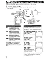 Preview for 12 page of Panasonic Omnivsion PV-4515S Operating Instructions Manual