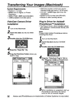 Preview for 32 page of Panasonic PalmCam PV-DC1080 User Manual