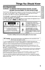 Preview for 3 page of Panasonic Palmcoder PalmSight PV- L571 Operating Instructions Manual