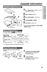 Preview for 11 page of Panasonic Palmcoder PalmSight PV- L571 Operating Instructions Manual