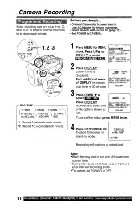 Preview for 18 page of Panasonic Palmcoder PalmSight PV- L571 Operating Instructions Manual