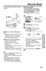 Preview for 29 page of Panasonic Palmcoder PalmSight PV- L571 Operating Instructions Manual