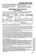 Preview for 41 page of Panasonic Palmcoder PalmSight PV- L571 Operating Instructions Manual