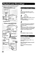 Preview for 22 page of Panasonic Palmcoder PV-53D Operating Instructions Manual