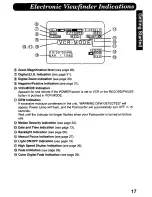 Preview for 17 page of Panasonic Palmcoder PV-D407 Operating Instructions Manual