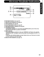 Preview for 17 page of Panasonic Palmcorder IQ PV-A286 User Manual