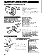 Preview for 22 page of Panasonic Palmcorder IQ PV-A296 User Manual