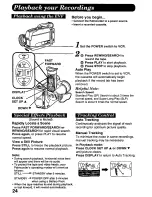 Preview for 24 page of Panasonic Palmcorder IQ PV-A296 User Manual