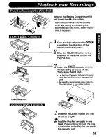 Preview for 25 page of Panasonic Palmcorder IQ PV-A296 User Manual