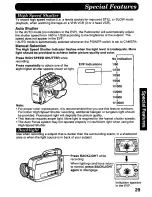 Preview for 29 page of Panasonic Palmcorder IQ PV-A296 User Manual