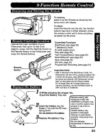 Preview for 23 page of Panasonic Palmcorder IQ PV-A386 User Manual