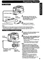 Preview for 9 page of Panasonic Palmcorder IQ PV-A396 Operating Instructions Manual