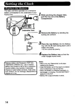 Preview for 14 page of Panasonic Palmcorder IQ PV-A396 Operating Instructions Manual