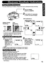 Preview for 15 page of Panasonic Palmcorder IQ PV-A396 Operating Instructions Manual