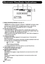 Preview for 16 page of Panasonic Palmcorder IQ PV-A396 Operating Instructions Manual