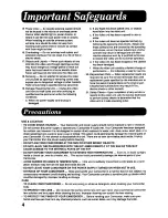 Preview for 4 page of Panasonic Palmcorder Palmsight PV-DV710 Operating Manual