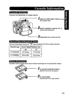 Preview for 11 page of Panasonic Palmcorder Palmsight PV-DV710 Operating Manual