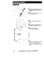 Preview for 12 page of Panasonic Palmcorder PalmSight PV-DV910 Operating Instructions Manual