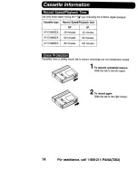 Preview for 14 page of Panasonic Palmcorder PalmSight PV-DV910 Operating Instructions Manual