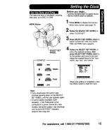 Preview for 15 page of Panasonic Palmcorder PalmSight PV-DV910 Operating Instructions Manual