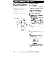 Preview for 16 page of Panasonic Palmcorder PalmSight PV-DV910 Operating Instructions Manual