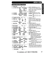 Preview for 17 page of Panasonic Palmcorder PalmSight PV-DV910 Operating Instructions Manual